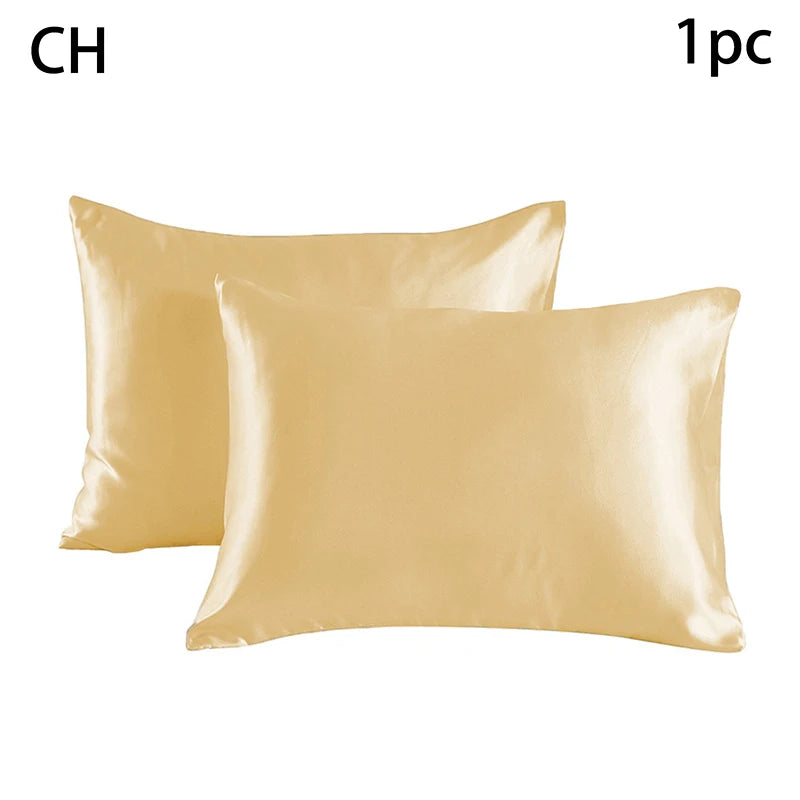 Simulated Silk Pillowcases Silky Satin Hair Beauty Pillow Cases Comfortable Pillow Case Home Bedding Pillow Cases Cover