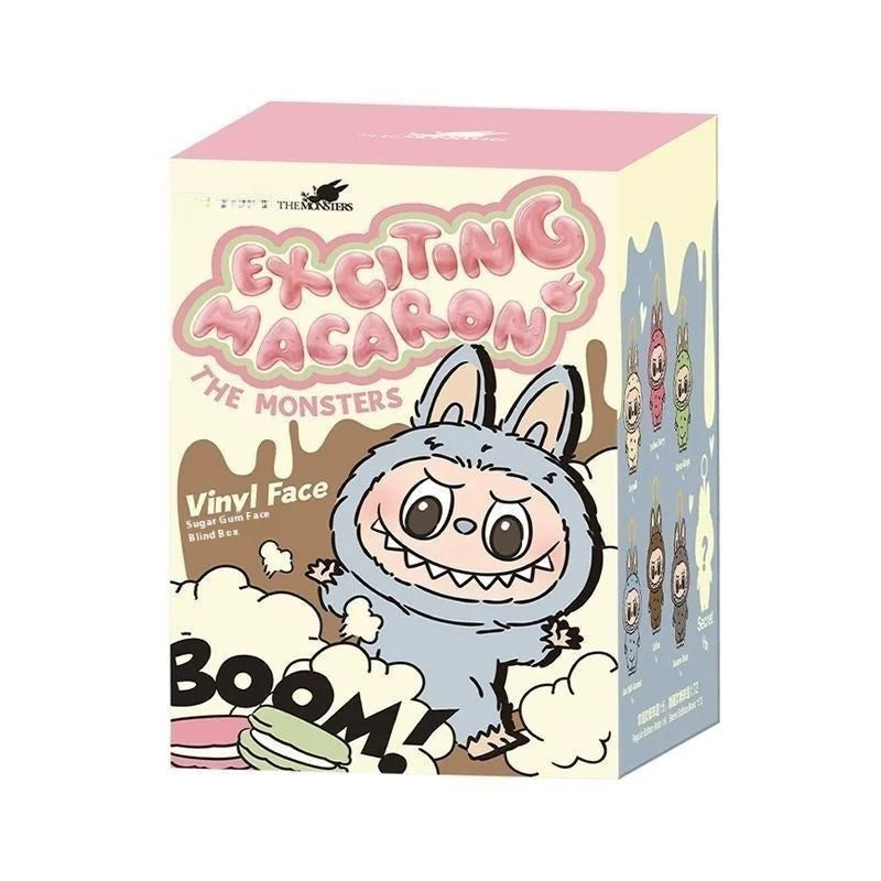 Mysterious Blind Box Labubu Heartbeat Macaron Vinyl Face Series Trendy Play Ornament Hanging Decoration Birthday Christmas Gift