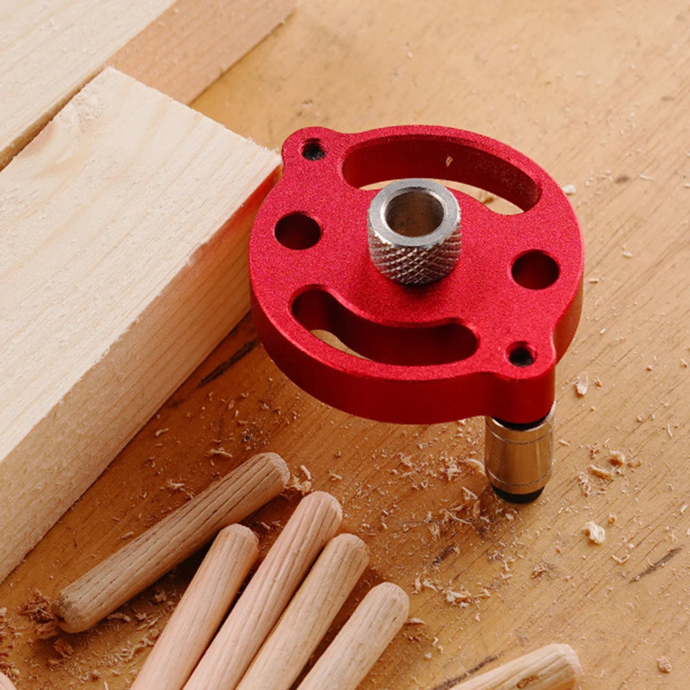 3-10mm Vertical Aluminum Alloy Woodworking Punching Machine with Self Guided Locator Fixture Kit for DIY Furniture Connection