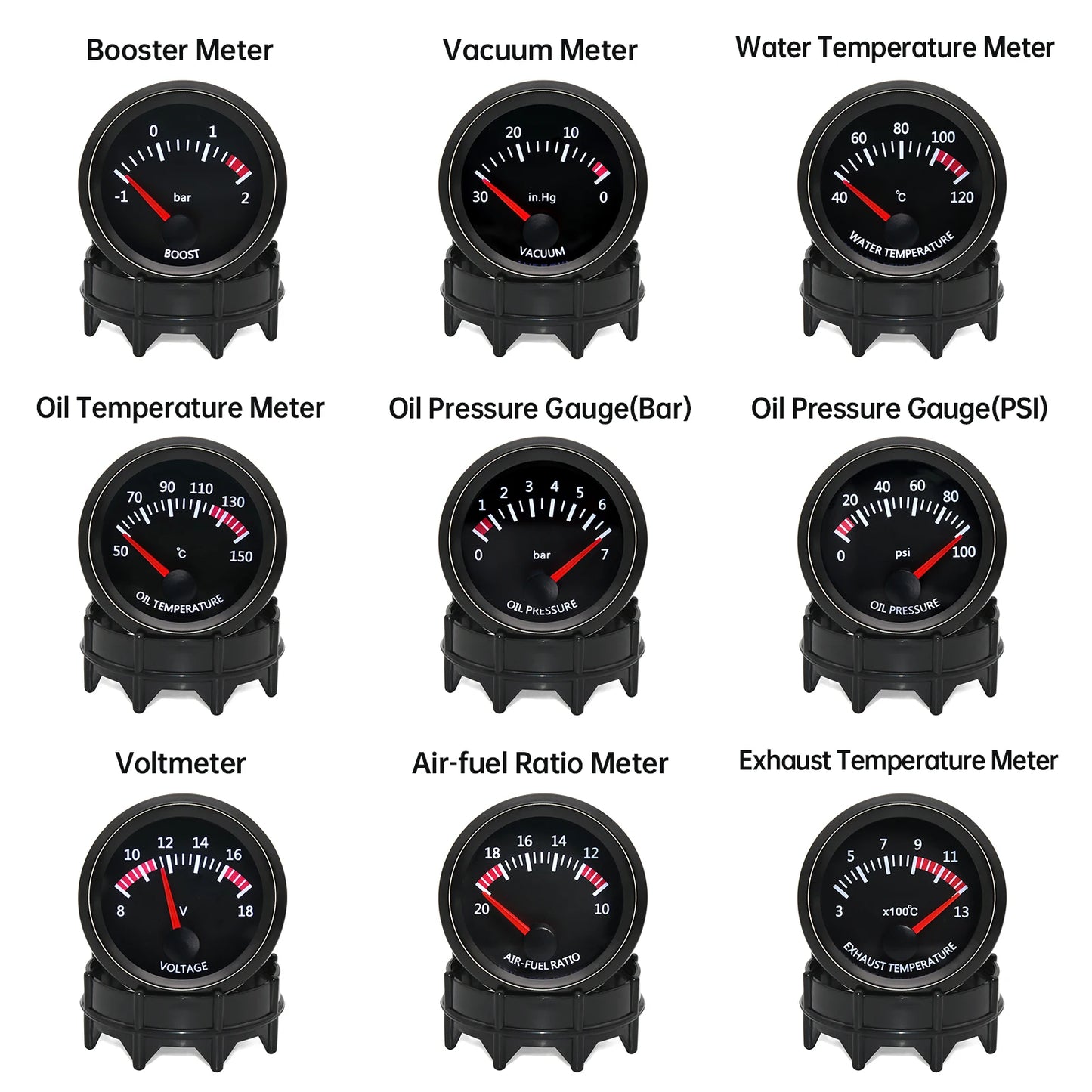 AD 52mm Car Auto Air Fuel Ratio Gauge 10-20 With Narrowband O2 Oxygen Sensor Car Gauge Fit for 12V Stepper Motor OE 0258006028