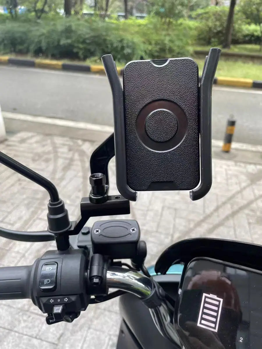 Aluminum Extender Bracket for Motorcycle Scooter ATV Rearview Mirror Mount Extension Bracket for Fixing Spotlight Phone Holder