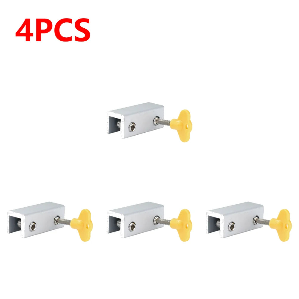 1-10pcs Adjustable Window Lock Stopper Security Anti-theft Lock with Key Portable Sliding Sash Stopper For Baby Kids Child
