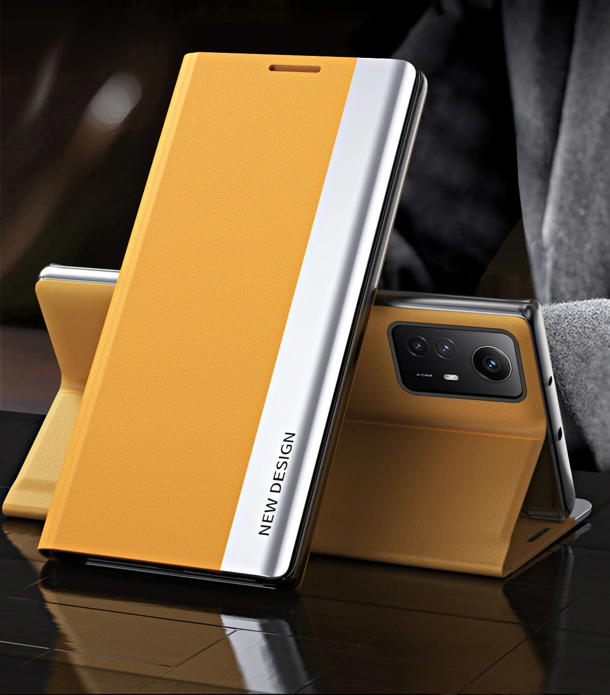 Flip Case For Xiaomi 15T Mi 14T Pro 14 T Mi14T 13T Redmi 15C 14C 13C Side Window Shockproof Luxury Litchi PU Leather Stand Cover
