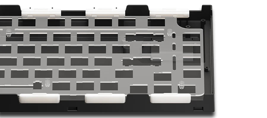 Akko 5075S VIA Barebone Keyboards Custom Hot-Swappable Mechanical Keyboard DIY Kit Gasket Mount with Knob RGB Backlit Hotswap