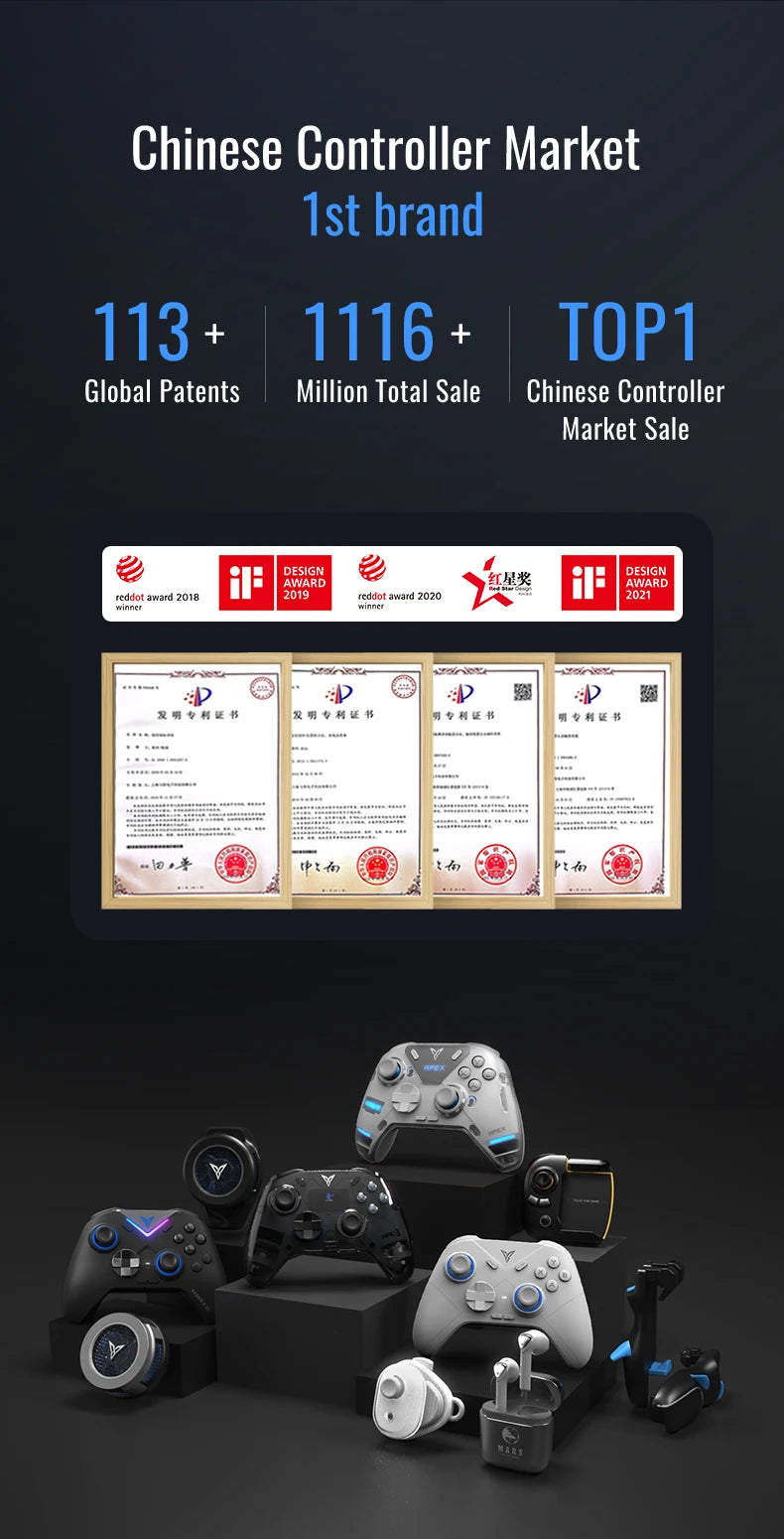 Flydigi Direwolf3\Direwolf2 Wireless Gaming Controller Bluetooth Hall Lineness Function Controller for Windows Nintendo Switch