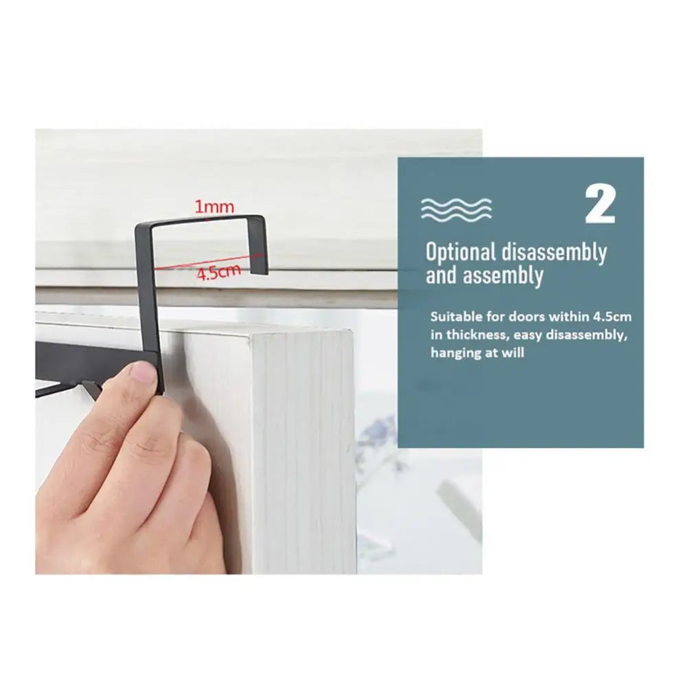 Hooks Over The Door 5 Hooks Home Bathroom Organizer Rack Clothes Coat Hat Towel Hanger Bathroom Kitchen Accessories Holder