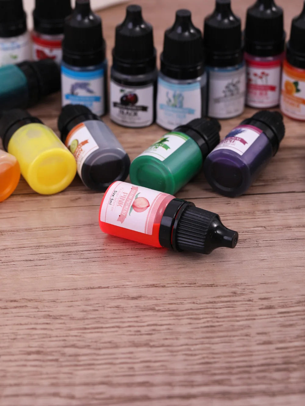 24/30Colors 5ml Epoxy Resin Pigment Kits Liquid Colorant Dye DIY UV Epoxy Resin Mold Jewelry Making Accessories Dye Pigment Sets