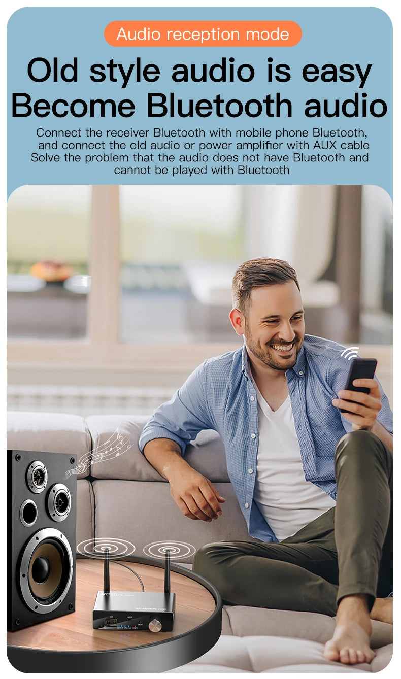 Bluetooth 5.3 Transmitter Receiver Stereo Low Latency AUX 3.5mm Optical Wireless Music Audio Adapter Remote Control For TV PC