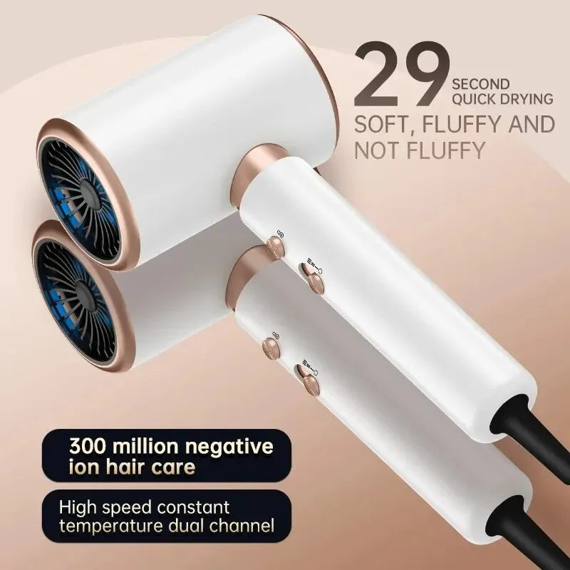 High-Speed Electric Turbine Hair Dryer Airflow Low Noise Constant Temperature And Quick Drying Suitable For Home Salons