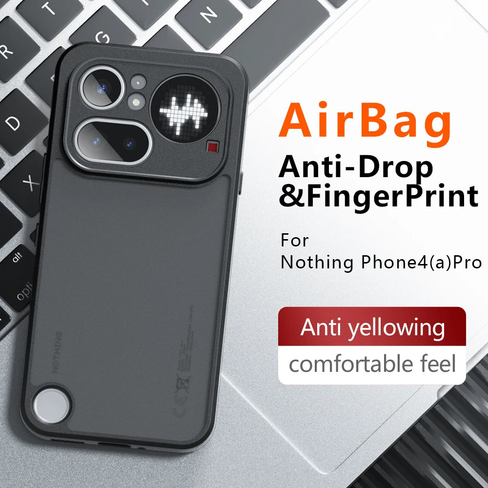 For Nothing Phone4A  Airbag Super Protection Soft Clear Matte Back Cover For Nothing Phone4A Pro 5G Phone Case