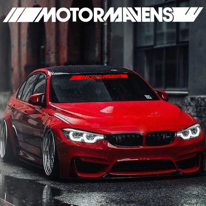 1PCS Car Sport Sticker Cool Auto Front Rear Windshield Window Vinyl Decal Waterproof Stickers Custom Наклейки на лобовом стекле