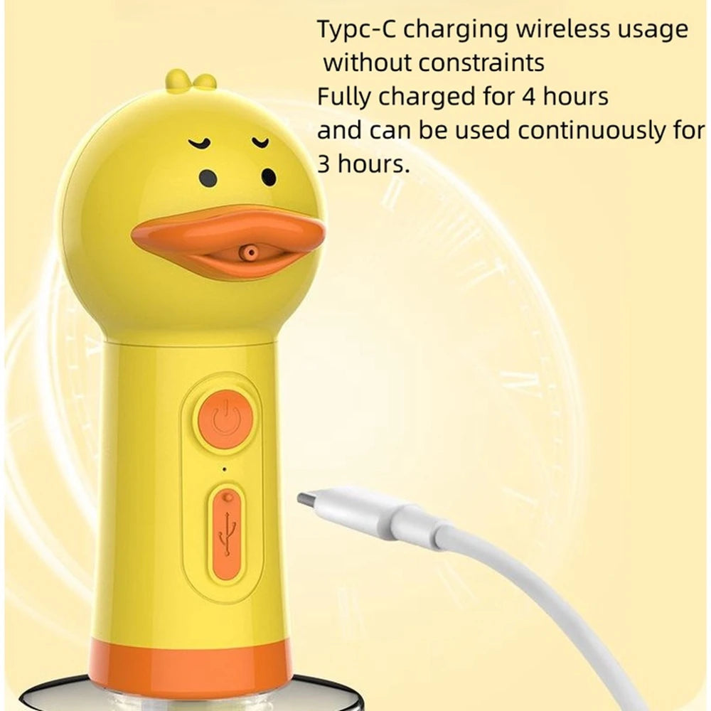 Yellow Duck Pet Cleaning Bathing Electric Foam Machine Usb Charging Automatic Soap Dispenser Foam Machine Pet Accessories