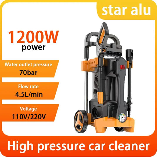80Bar High Pressure Washer, 2800W Portable Car Power Washer w/Brushless Motor - For Garden, Home, Auto Detailing Cleani