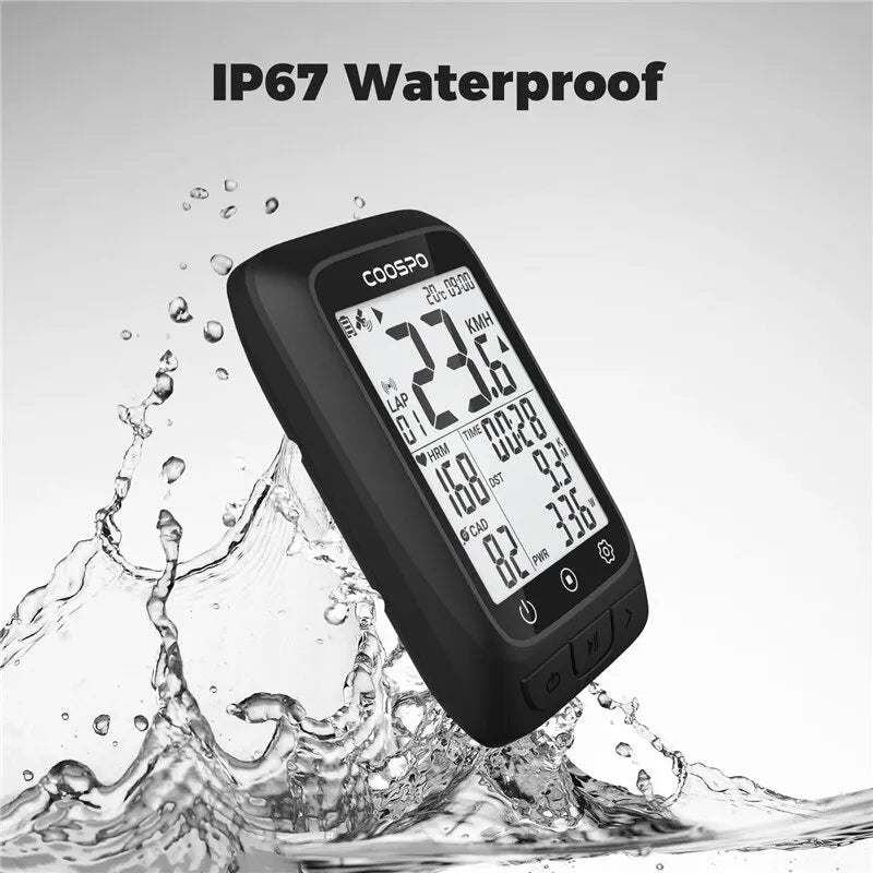 COOSPO BC26/BC107 Bike Computer GPS Wireless Bicycle Cycling Odometer Speedometer 2.4"FSTN Bluetooth5.0 ANT+ Waterproof GPS BDS