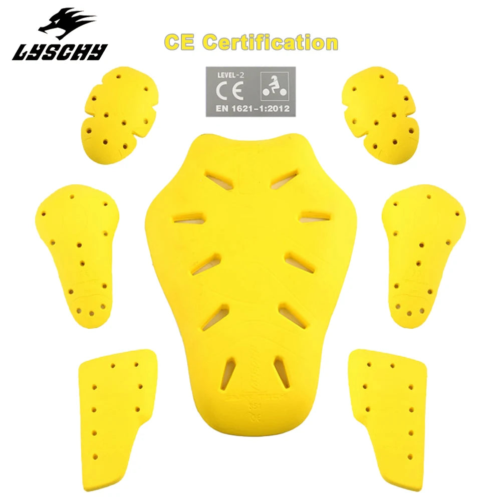 CE Level 2 Certified Motorcycle Jacket Insert Back Protector Thicken High Elasticity Rider Armor Chest Back Spine Protective Pad