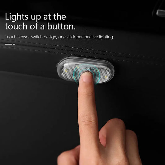 Car RGB Interior LED Small Light USB Rechargeable Magnetic LED Touch Interior Reading Light For Armrest Box Storage Box Lights