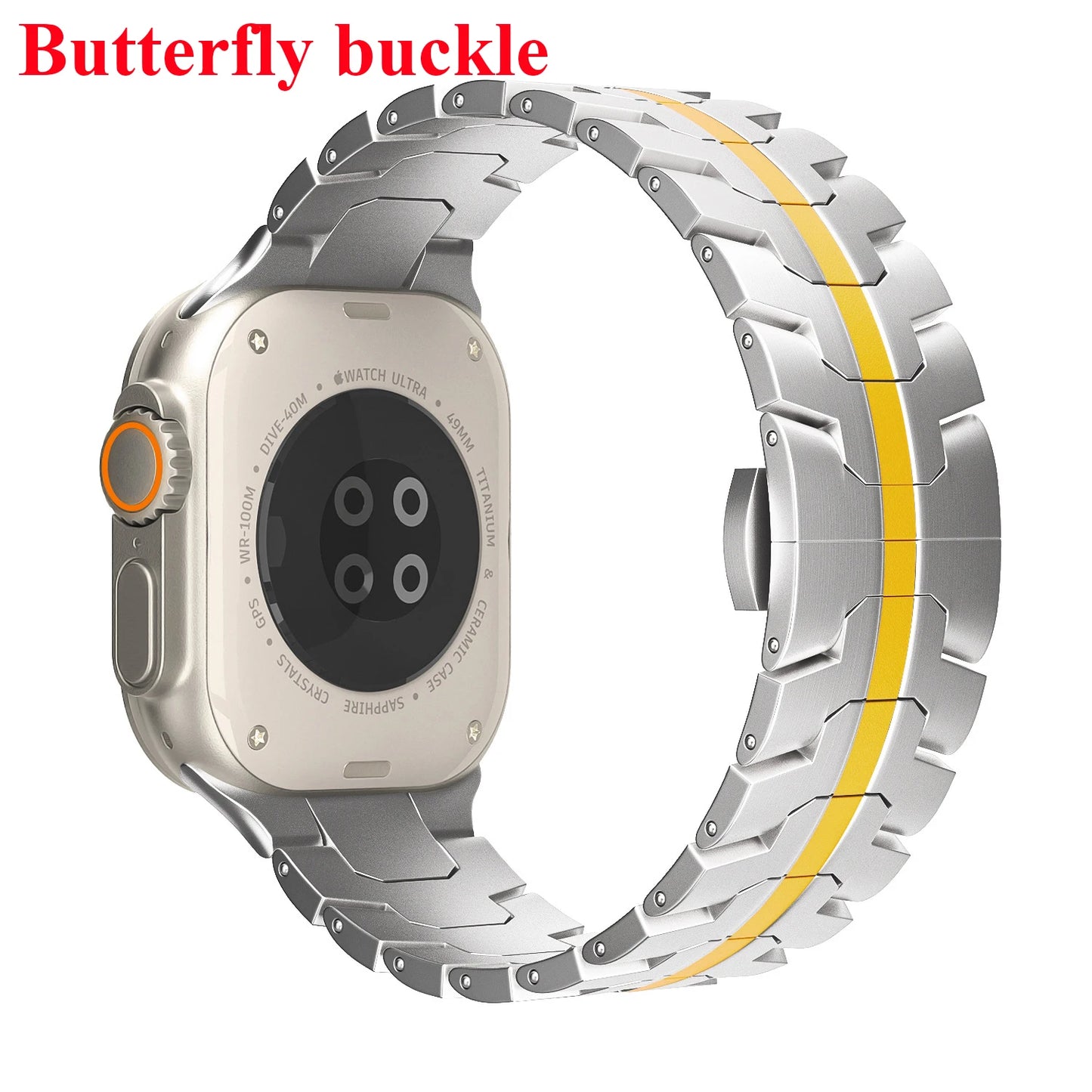 Stainless Steel Strap For Apple Watch Series 11 10 9 8 SE 3 46mm 45mm 42mm 44mm Metal Bracelet Band For iWatch Ultra 3/2/1 49mm