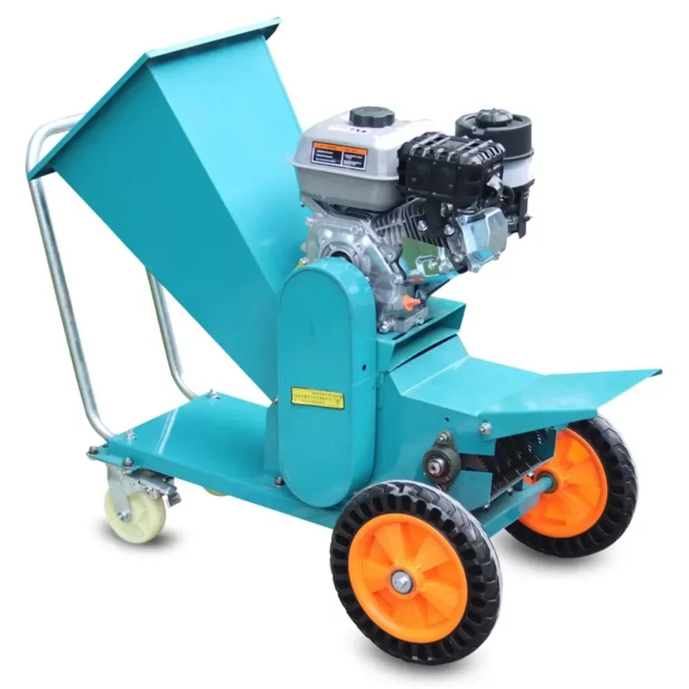 Agricultural crushing and shredding machine portable garden wood chipper