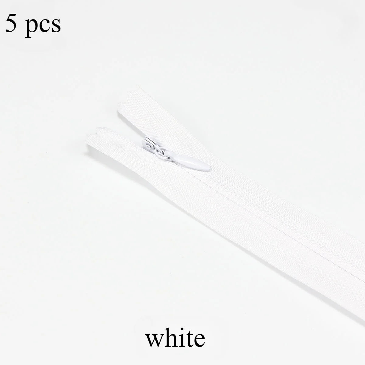 5 pcs 18cm-60cm Invisible zippers - various colors, suitable for premium hidden zipper dresses, pants, shirts, pockets, etc