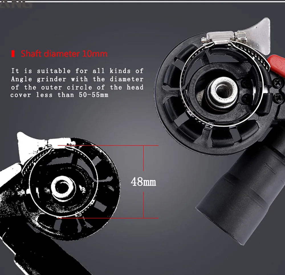 SI FANG Sander Machine Sanding Belt Adapter Head for Electric Angle Grinder Woodworking - Includes Multiple Sanding Belts