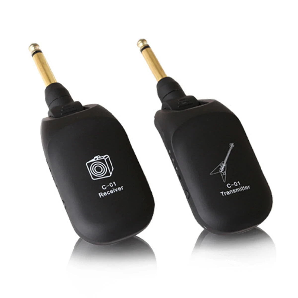 Guitar Wireless System Audio Transmitter Receiver C01 Pickup USB Rechargeable Wireless System for Electric Guitar Bass Violin