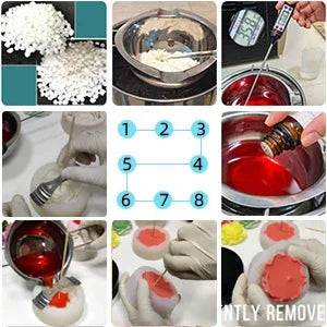 3D Lotus candle silicone mold Lotus seed flower candle mold Peony flower rose candle silicone mould Resin mold cake molds