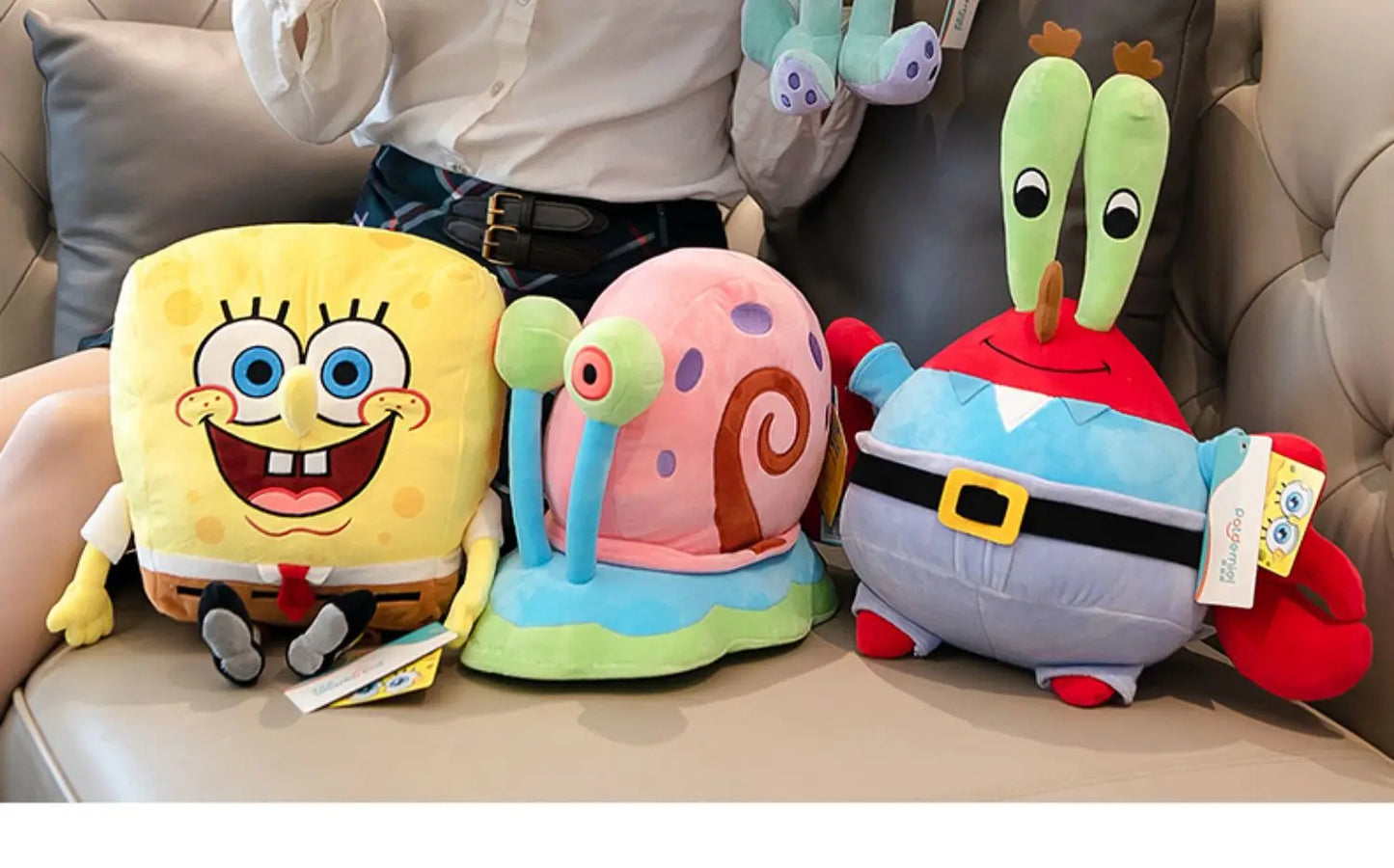 Anime Spongebob Squarepants Patrick Star Squidward Eugene H. Krabs Gary Kawaii Stuffed Plush Toys keychain Birthday Gift For Kid
