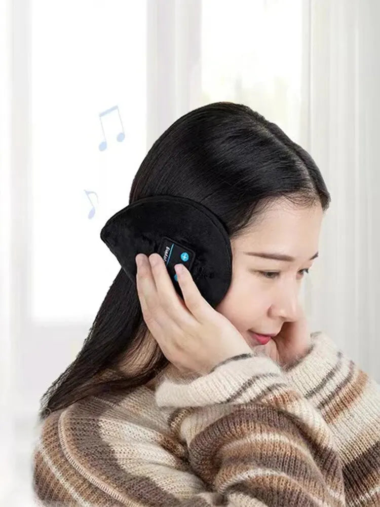 Bluetooth Music Earmuffs Intelligent Wireless Music Sports Earmuffs Winter Warm Earmuffs Velvet Earmuffs Running Walk Earmuffs