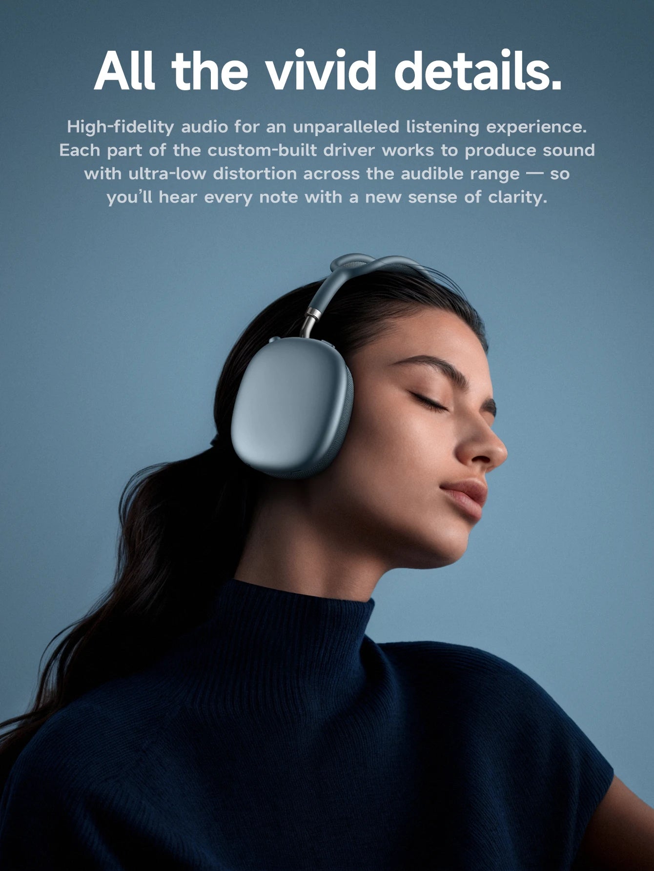 HOCO W65 Plus ANC Noise Reduction Bluetooth Headphones Over The Ear Wireless Big Earphone Hifi Sounds Sport Headsets With Button