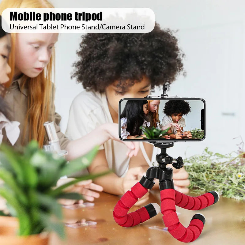 Mobile Phone Holder Flexible Octopus Tripod Bracket for Mobile Phone Camera Selfie Stand Monopod Support Photo Remote Control