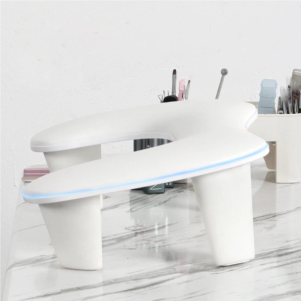 New Design Nail Hand Rests for Two Hands Soft PU Leather 15 Degree Tilted Hand Pillow Nail Art Salon Tool