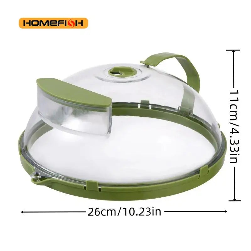 Microwave Food Cover Clear Microwave Splash Guard with Steamer and Handle Kitchen Gadgets