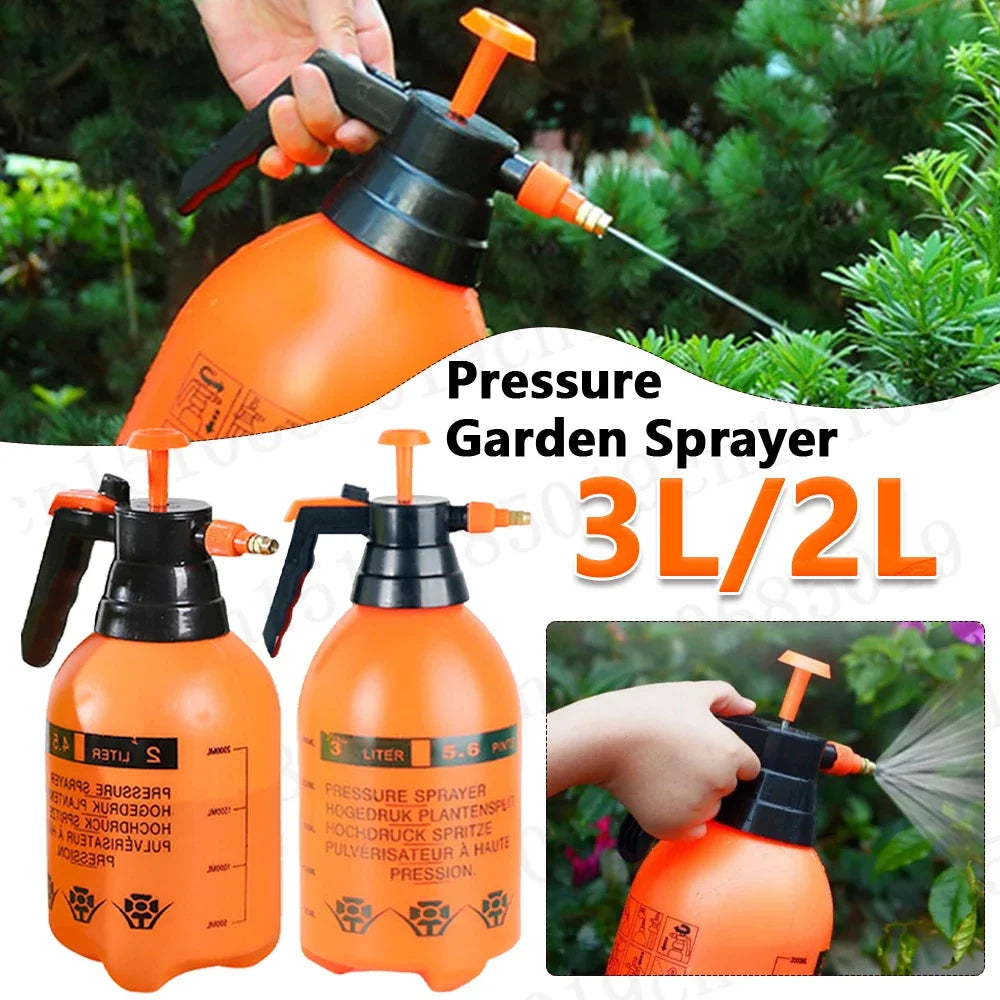 Hand Pressure Water Sprayer Trigger Air Pump Garden Disinfection Sprayers Car Cleaning Sprayer Watering Can Spray Bottle