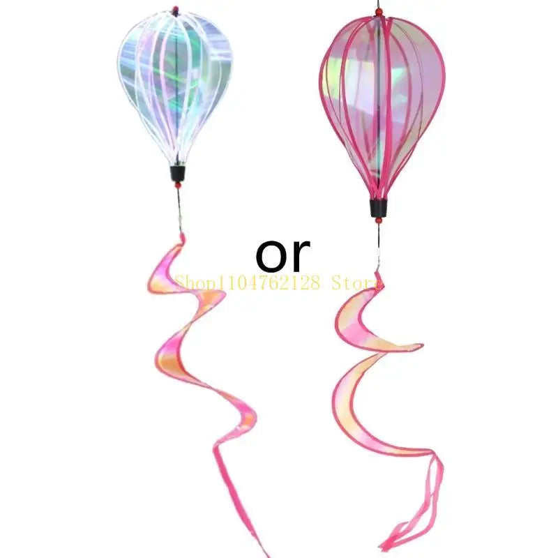 Rotating Wind Striped Tie dye Windsock Hanging Ornament Decor Supplies best sale
