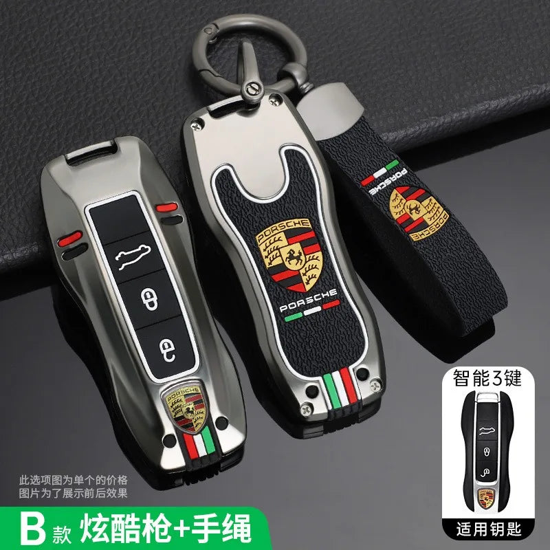 Auto Smart Remote Key Case Cover Protector For Porsche Panamera Carman Macann Bobst Cayenne 911 981 991 970 996 Car Accessories