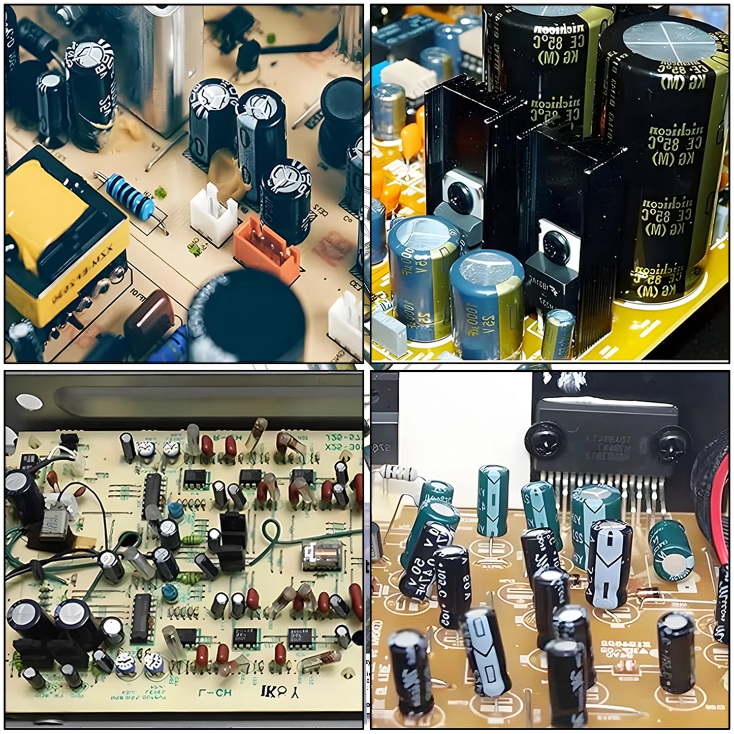 5-100pcs High Frequency Aluminum Electrolytic Capacitor 10V 16V 25V 35V 50V 400V for TV, LCD Monitor, Game