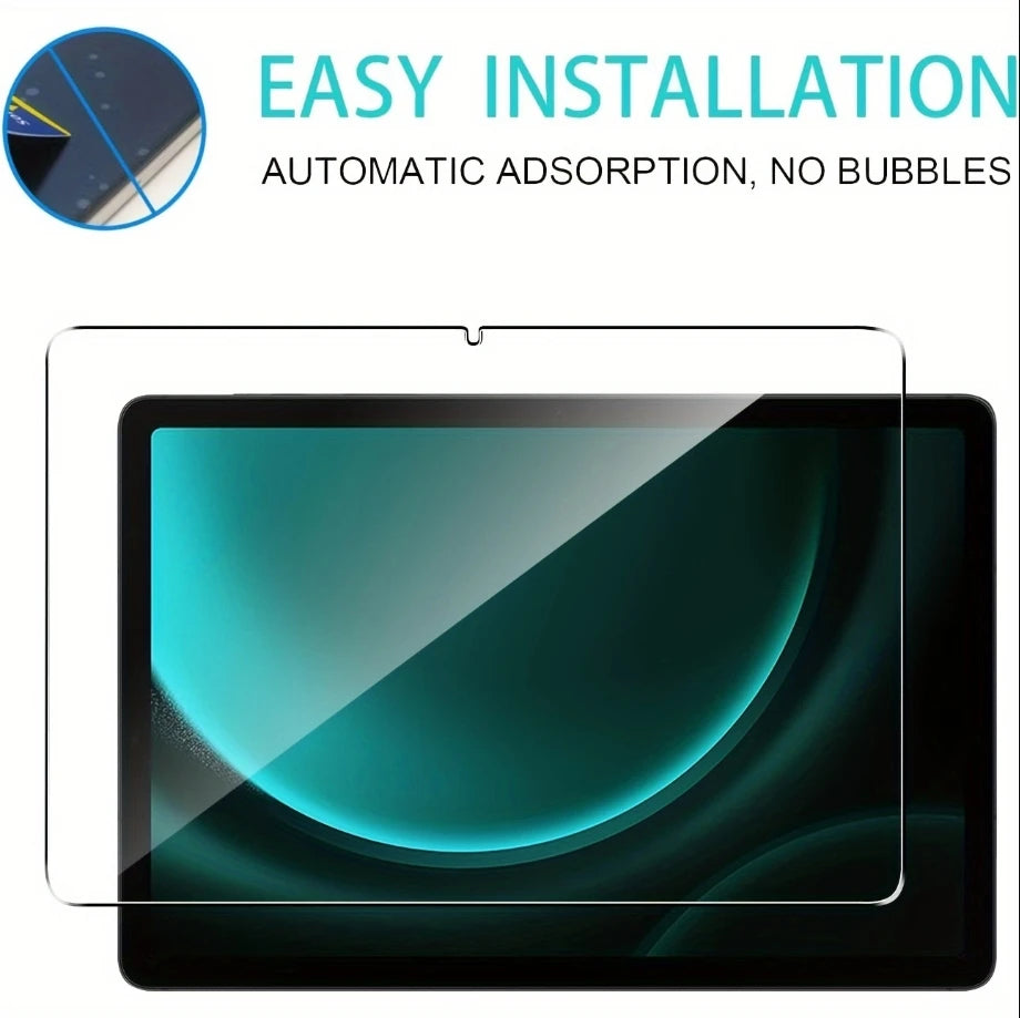 2pcs 9H Tempered Glass Screen Protector For Samsung Galaxy Tab S7 S8 S9 FE Plus 12.4'' 11.0 S5E A7 S6 Lite Tab A 10.1 A8 A9 Plus