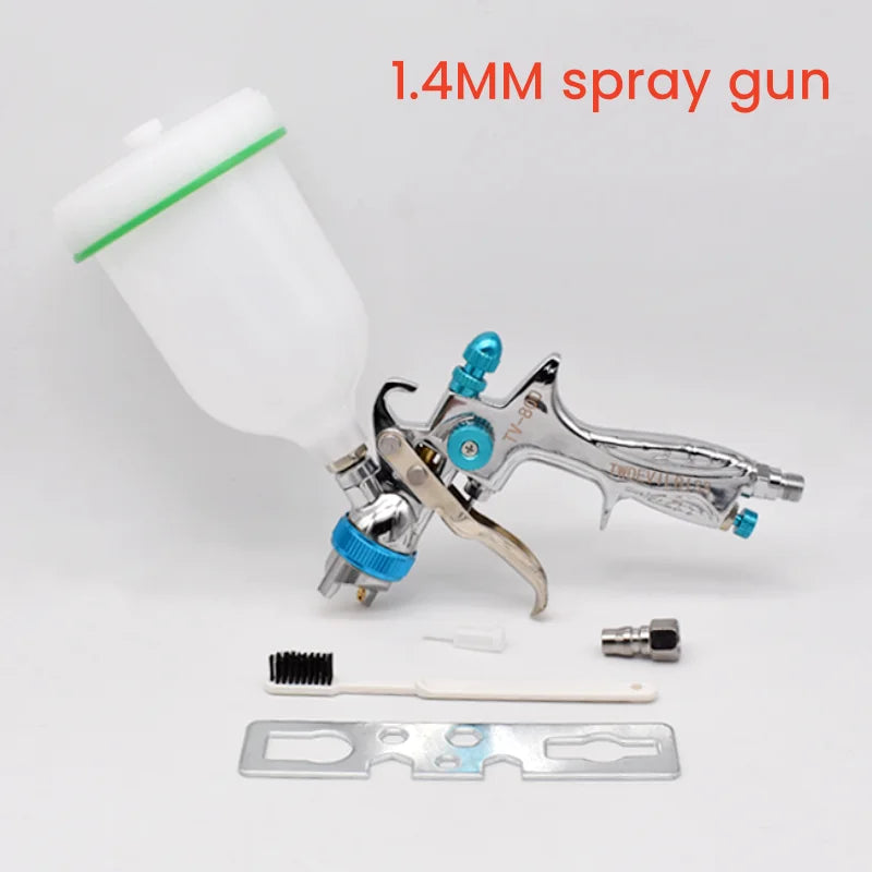 TV-800 high-quality classic spray paint gun HVLP with 1.7 2.0 nozzle, equipped with no cleaning cup