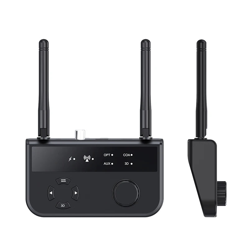 3D Stereo Bluetooth 5.3 Audio Receiver Optical/Coaxial/3.5mm AUX Analog Digital Signal Output Wirelss Adapter For Car Speaker