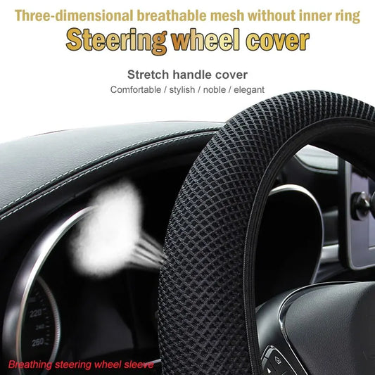 Universal Car Steering Wheel Cover Without Inner Ring Elastic For Nissan Versa Honda Civic 2008 Jimny Seat Leon Accessories