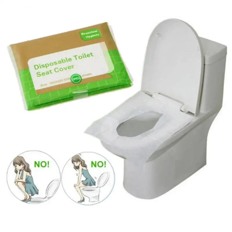 Packs=Disposable Paper Toilet Seat Covers Camping Loo Wc -proof Cover for Travel/Camping Bathroom