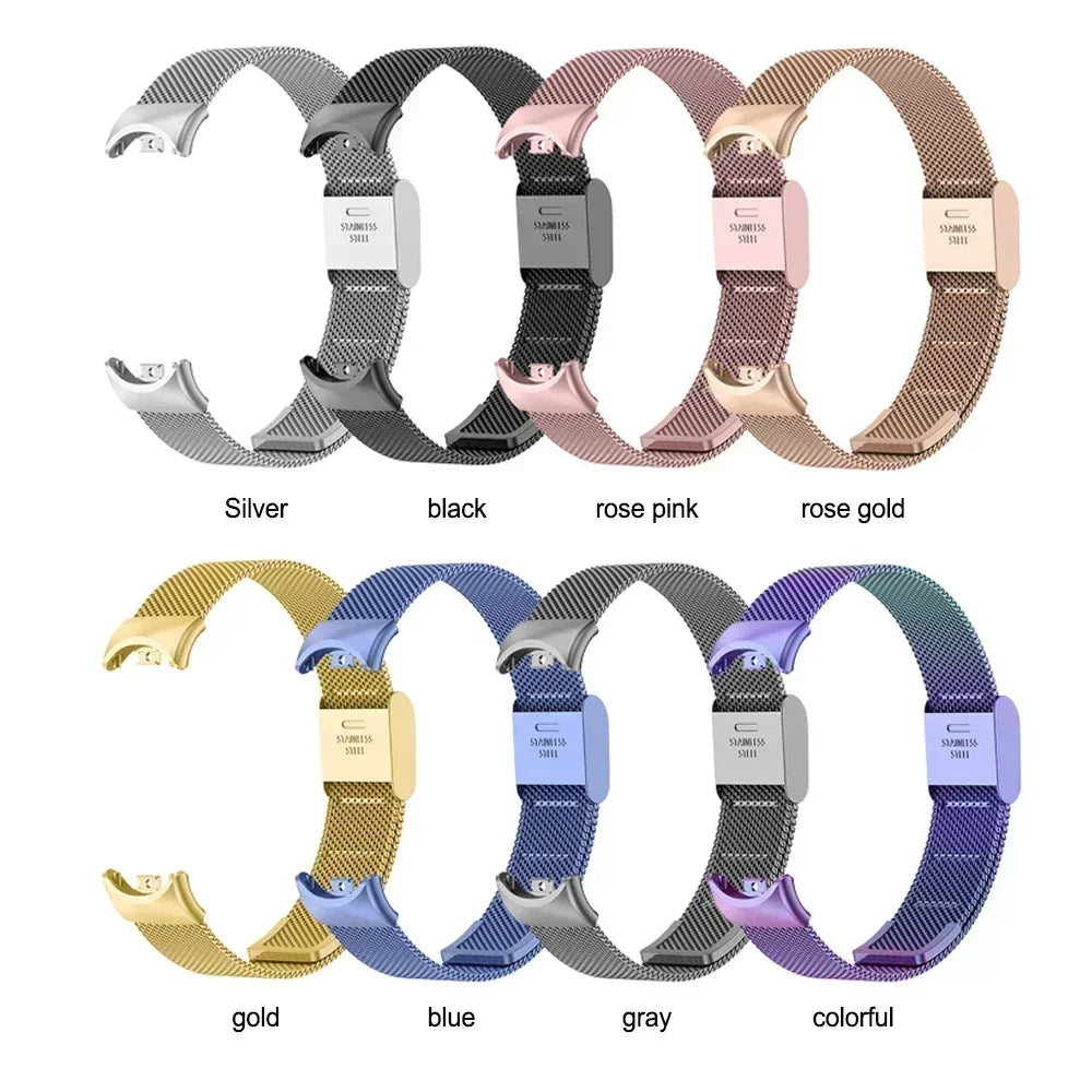 Stainless Steel Strap for Xiaomi Mi 9 8 Band Metal Milanese Bracelet on Mi Band 8 Wristband for Mi Band 9 8 Strap Accessories