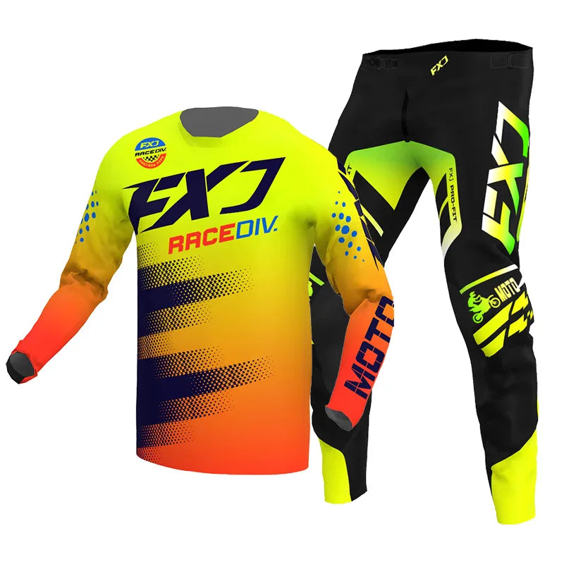 Motocross Jersey Pant white Mens Women pink black Combo racing suit Off-road MX DH ATV gear set Enduro Motorcycle mountain