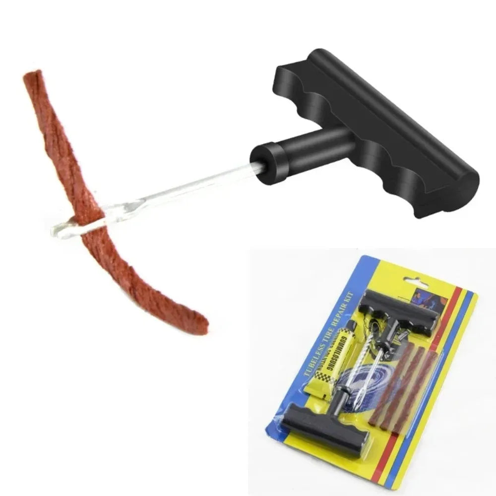 Tire Repair Tool Kit Universal Patch Strip Adhesive Suitable For Car Bicycle Truck And Motorcycle Tires Motorcycle Repair Tools