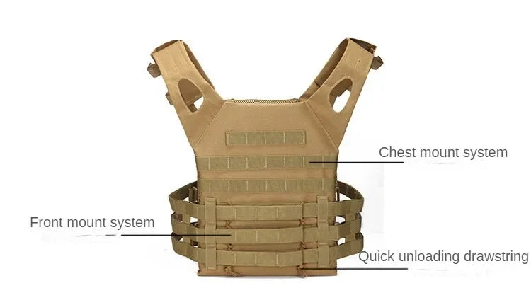 Nylon Tactical Vest Body Armor Hunting Carrier Airsoft Accessories Combat MOLLE Camo Military Army Vest CS Game Jungle Equipment