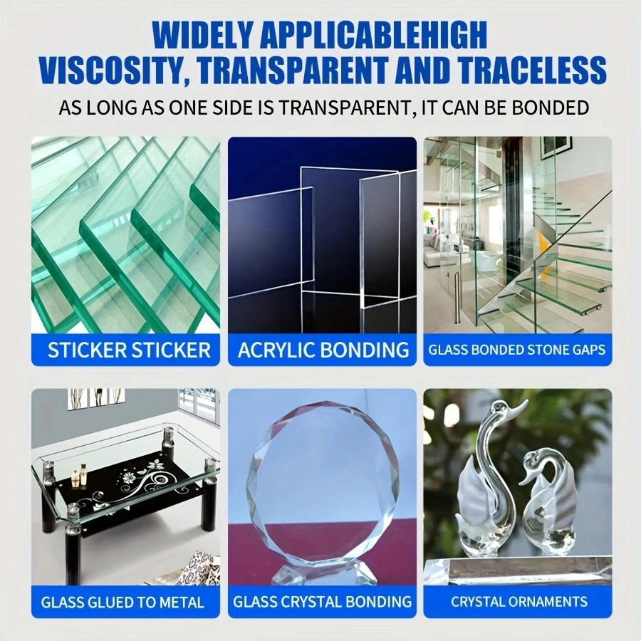 50g Crystal Resin UV Glue DIY Jewelry Making High Hardness Fast Drying Harder Epoxy Glue UV Lam