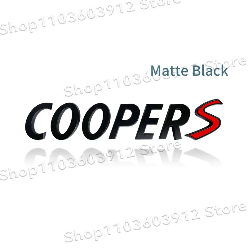 3D Metal Car Styling Cooper S/Cooper D/Cooper SD Emblem Side Fender Rear Tail Trunk Sticker For Mini JCW Clubman R55 R56 R60 F55