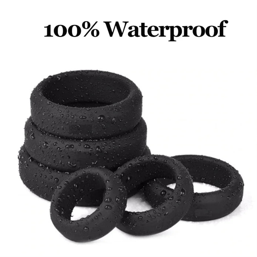 Reusable Silicone Cock Rings Delay Ejaculation Penis Ring Penis Enlargement Erection Scrotum Lock Ring Adult Sex Toys For Men