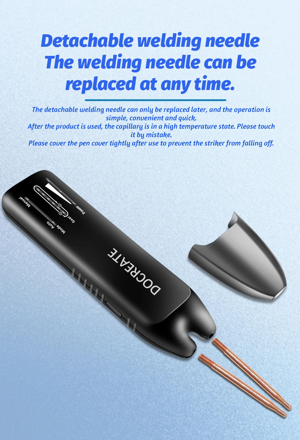 Docreate Color screen portable handheld small spot welder 18650 mobile phone lithium battery nickel plate collision welding