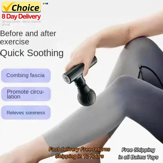 Hot Mini Fascial Massage Gun  Massager For Body Neck Back Deep Tissue Muscle Relaxation Pain Relief Tool Small Handheld Portable